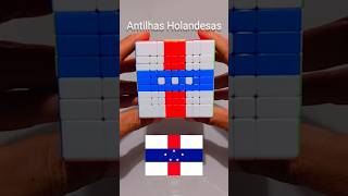 Bandeira das Antilhas Holandesas no Cubo 9x9 shortviral [upl. by Whitby836]