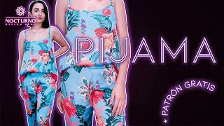 DIY PIJAMA EN SEDA BLUSA Y PANTALÓN  PATRÓN GRATIS EN PDF [upl. by Verne]