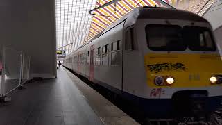 LiègeGuillemins BE departure NMBS S44 5158 with destination Visé BE 30102024 [upl. by Lavine]