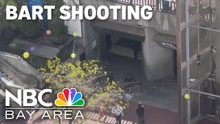 San Francisco police shoot man reported with gun outside Powell Street BART station [upl. by Viviane]