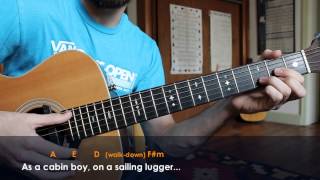 Oscar Isaac  Shoals of Herring  Folk Guitar Lesson [upl. by Azyl]