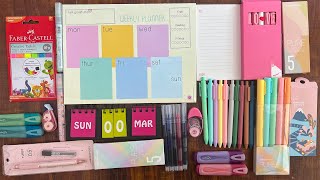 HUGE Stationery Haul Aesthetic pastel finds in India for 2022  Heli Ved [upl. by Ayerdna]