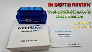 Veepeak Mini Bluetooth OBD II Scanner  Best OBD2 Scanner for Android 2023 [upl. by Rexanna]