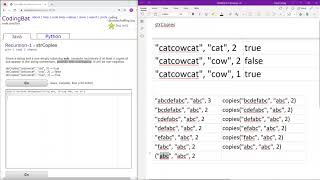 Recursion  1 strCopies Java Solution  Codingbatcom [upl. by Peedus]