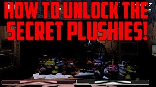 Five Nights at Freddys 2 How To Unlock The Secret Desk Plushies [upl. by Adnauqahs]