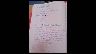 Electro Convulsive Therapy psychiatricMental Health Nursingbsc nursing 3rd yearnursingnotes [upl. by Astri]