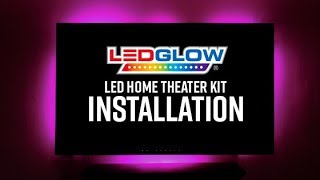 Installation  LEDGlow Million Color Home Theater Lighting [upl. by Brucie117]