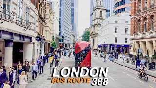 London Bus Rides 🇬🇧 Route 388 🚍 Stratford City Bus Station To London Bridge Bus Station [upl. by Matthei611]