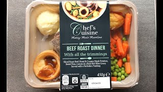 Chefs Cuisine BEEF ROAST DINNER  £295  Home Bargains  Food Review [upl. by Archambault]