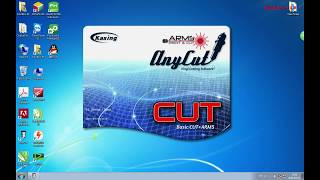 How to use 1350 cutting plotter with Anycut softwarecontour cutting [upl. by Pinebrook]