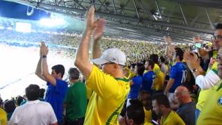 Brazilian supporters applause after the seventh German goal [upl. by Pump479]