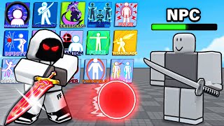 EVERY ABILITY vs NPC MODE In Blade Ball [upl. by Marve]