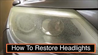 How to RESTORE HEADLIGHTS on CORRECT WAY at HOME [upl. by Amehsyt732]