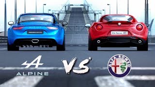 Alpine A110 VS Alfa Romeo 4C  Drag Race 5 Gran Turismo Sport [upl. by Ger]