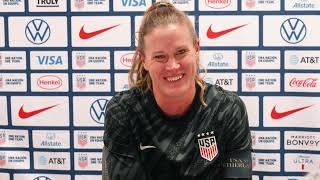 USWNT Goalkeeper ALYSSA NAEHER postgame Team USA beat the Netherlands [upl. by Richey]