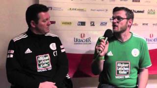 Interviews SG Sonnenhof Großaspach  FC 08 Homburg 25 Spieltag Regionalliga Südwest 201314 [upl. by Pazice491]