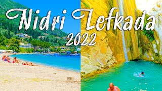 Nidri Lefkada Greece  explore Nidri walking around visiting the waterfall of Nidri Greece 2022 [upl. by Yort]