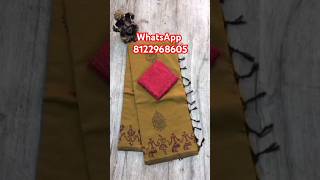 mgfashion subscribe our YouTube channel ✨ Rs799Smixcotton madrassarees blackprint sarees [upl. by Raddy]