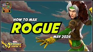 New Player Guide  How To Max Rogue Early  Marvel Strike Force [upl. by Brenna]