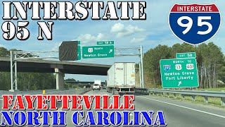 I95 North  Fayetteville  North Carolina  4K Highway Drive  2024 [upl. by Dahlia563]