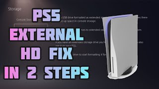 Playstation 5 External Hard Drive Error Fixed in 2 Steps [upl. by Aharon115]