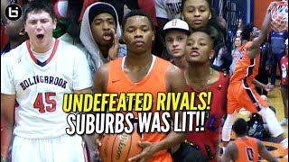 Suburbs Was LIT UNDEFEATED RIVALS Romeoville vs Bolingbrook HS Basketball Highlights [upl. by Ycul]