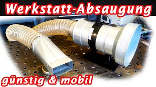 Endlich eine günstige Lösung für jede Werkstatt Absaugung selber bauen [upl. by Eatnohs448]