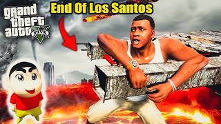 GTA 5 End Of Los Santos CityShinchan amp Franklin Escape [upl. by Lorolla]