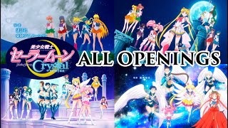 Sailor Moon Crystal ALL OPENINGS [upl. by Korb]