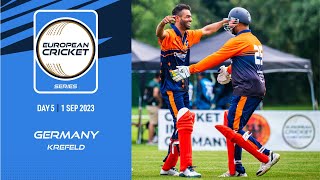 🔴 ECS Germany Krefeld 2023  Day 5  T10 Live Cricket  European Cricket [upl. by Adnyl]