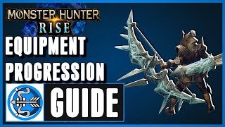 MH Rise Bow Equipment Progression Guide Recommended Playing [upl. by Georgianna]