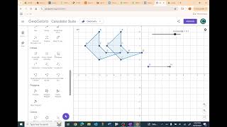 Geogebra Translations and Reflections Animation [upl. by Vanessa]