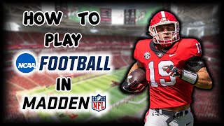 HOW TO USE COLLEGE TEAMS IN MADDEN 24 [upl. by Constantino]