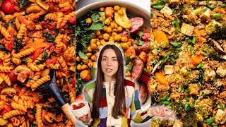 4 Quick amp Easy Vegan Dinners I make on repeat 20 min or LESS prep time [upl. by Ekul725]