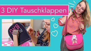 Kreatives Experiment mit Leder 3 neue DIY Tauschklappen für meine Saddle Bag [upl. by Ahsinam78]