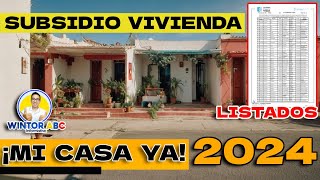 🚨Subsidio de Vivienda 2024 Requisitos y Listado de Beneficiarios [upl. by Naid]