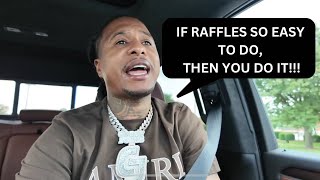 CJ ON 32’S STANDS ON BUSINESS OVER HIS CAR RAFFLES [upl. by Ashlie706]