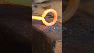 Making climbing hook mountain hook diy shorts forge blacksmith [upl. by Nitaf]