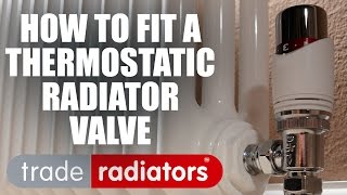 How to fit a thermostatic radiator valve by Trade Radiators [upl. by Ezarras313]