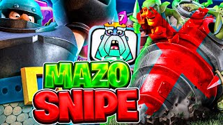 ¡ME CREE ESTE MAZO DE MEGACABALLERO PARA HACER SNIPE A MAZOS DE EXCAVADORA DE DUENDES😈 [upl. by Esirehc746]