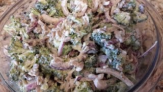 Broccoli Crunch Salad with Cashew Mayo [upl. by Theodoric205]