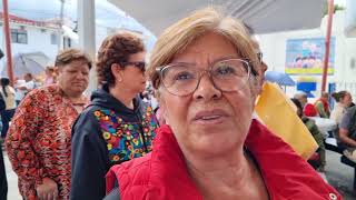 quotMujeres poblanas asisten a San Baltazar Campeche para inscribirse en la Pensión del Bienestarquot [upl. by Etnovert]