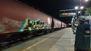 East Bound Manifest Train BNSF  7357 BNSF  6 [upl. by Minny]