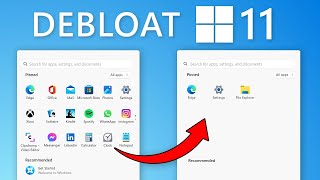 Debloat Windows 11 Installations With Just 2 Clicks technouplift [upl. by Mauceri]