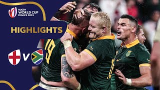 Pollard penalty lifts Springboks to final  England v South Africa  Rugby World Cup 2023 Highlights [upl. by Vijnas]