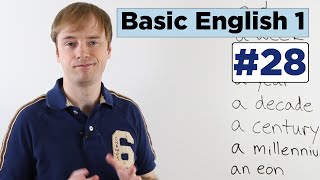 Learn Basic Calendar Vocabulary  Basic English Conversation Course [upl. by Ayyn]