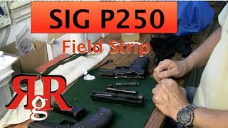 Field Strip and Cleaning the SIG Sauer P250 [upl. by Doownyl185]