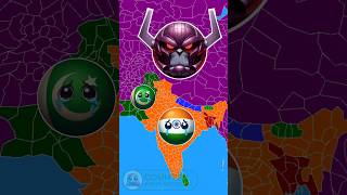 Pakistan amp India Vs Galactus  Secret War Part 1 countryballs countries shortsvideo [upl. by Yroj]