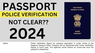 passport police verification not clear 2024 passport police verification process [upl. by Yanehc]