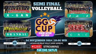 Live Semi Final Bola Volley Geneng Gayeng 2024 XGAN VS BRANDAL GMG VS GRC [upl. by Akceber]